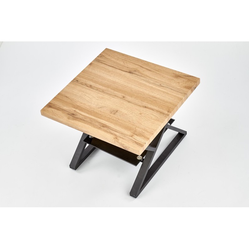 'XENA SQUARE Black / Natural Coffee Table' 'XENA SQUARE Black / Natural Coffee Table'