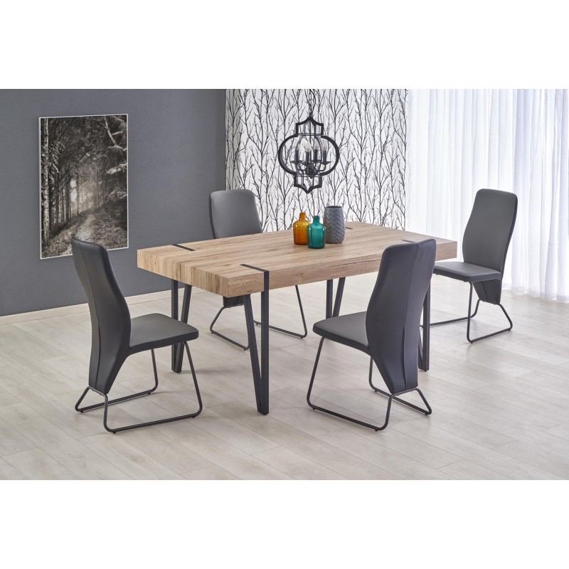 'YOHANN San Remo Oak Table / Black' 'YOHANN San Remo Oak Table / Black'