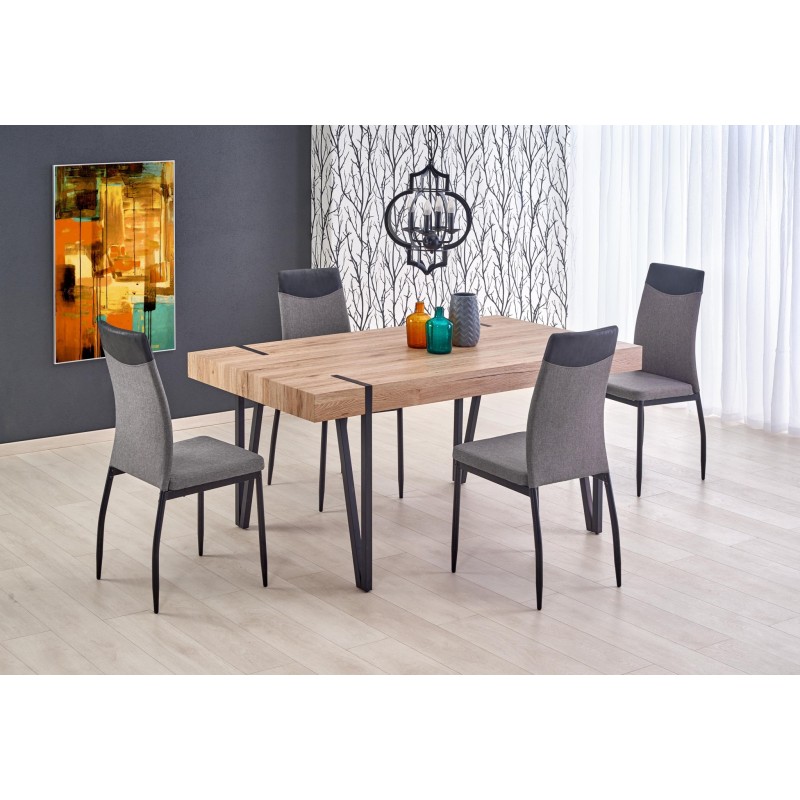 'YOHANN San Remo Oak Table / Black' 'YOHANN San Remo Oak Table / Black'