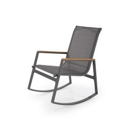 'ZLATAN Garden Chair in Light Grey / Dark Grey'