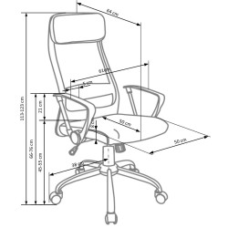 'ZOOM Employee Chair in Ash Gray Fabric' 'ZOOM Employee Chair in Ash Gray Fabric'