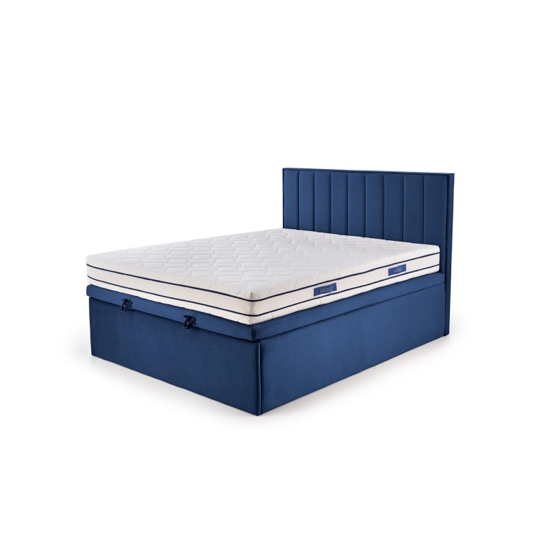 'ASENTO Bed 160 - Navy Blue Upholstery. Element 13' 'ASENTO Bed 160 - Navy Blue Upholstery. Element 13'