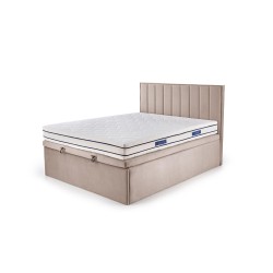 'ASENTO Bed 160 - Light Beige Upholstery. Element 17' 'ASENTO Bed 160 - Light Beige Upholstery. Element 17'