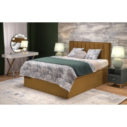 'ASENTO Bed 160 - Mustard Upholstery. Element 8'