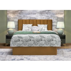 'ASENTO Bed 160 - Mustard Upholstery. Element 8' 'ASENTO Bed 160 - Mustard Upholstery. Element 8'