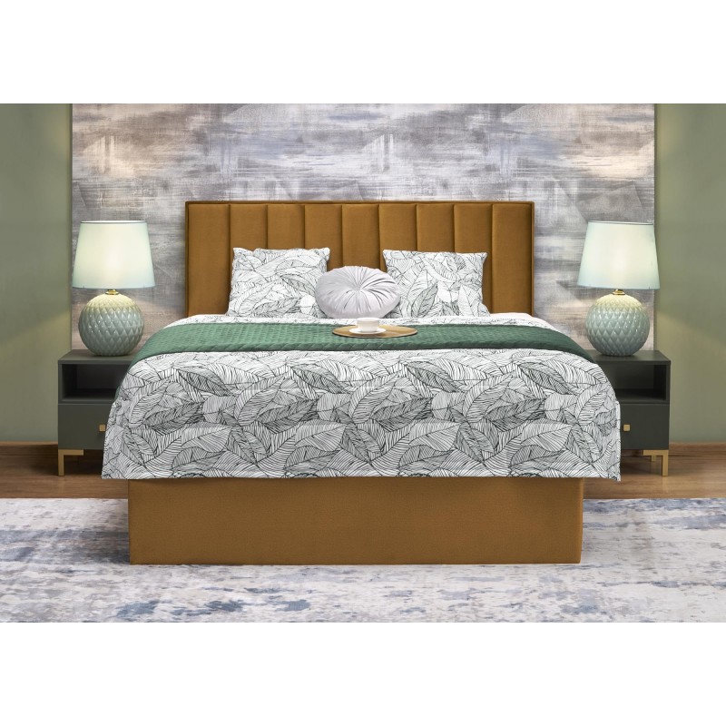 'ASENTO Bed 160 - Mustard Upholstery. Element 8' 'ASENTO Bed 160 - Mustard Upholstery. Element 8'