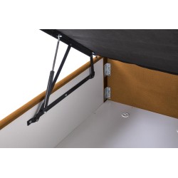 'ASENTO Bed 160 - Mustard Upholstery. Element 8' 'ASENTO Bed 160 - Mustard Upholstery. Element 8'