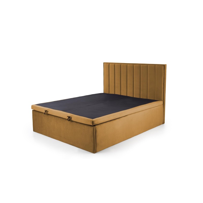 'ASENTO Bed 160 - Mustard Upholstery. Element 8' 'ASENTO Bed 160 - Mustard Upholstery. Element 8'