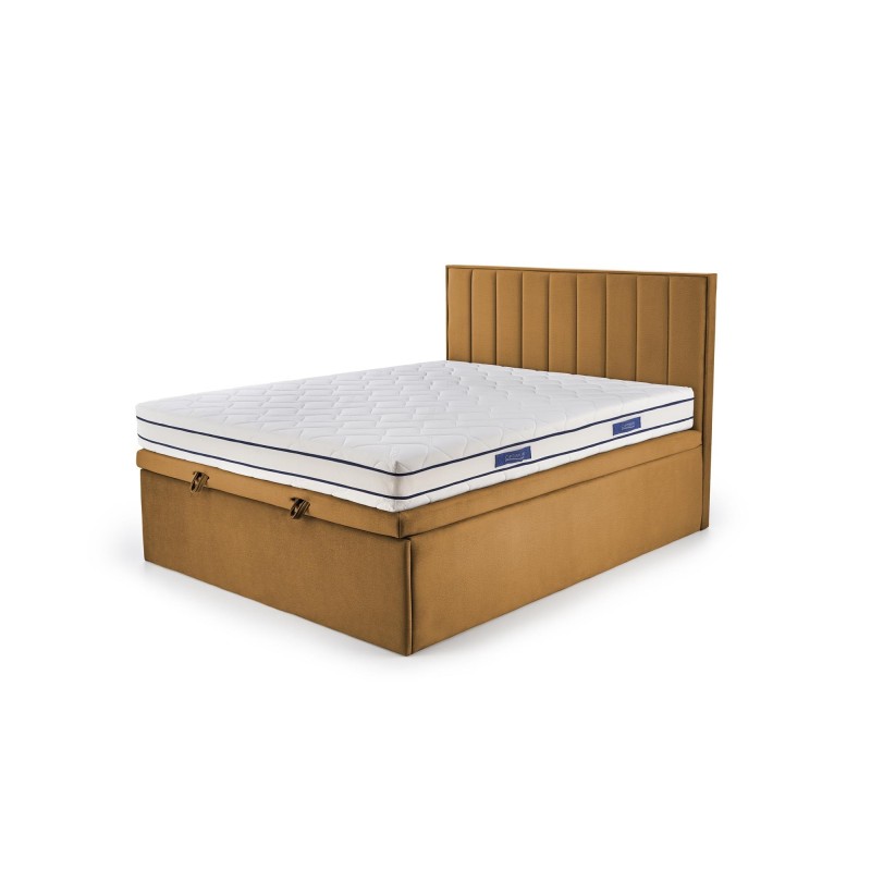 'ASENTO Bed 160 - Mustard Upholstery. Element 8' 'ASENTO Bed 160 - Mustard Upholstery. Element 8'