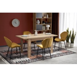 BAGIO stół rozkładany 120-160/80 cm dąb artisan/dąb artisan (1p 1szt)