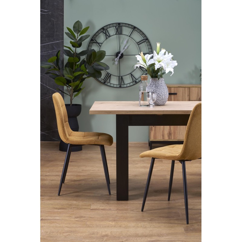 'BAGIO Extendable Table 120-160/80 cm Artisan Oak/Black' 'BAGIO Extendable Table 120-160/80 cm Artisan Oak/Black'