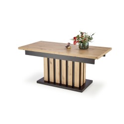 'BARETTI Artisan Oak/Black Coffee Table'