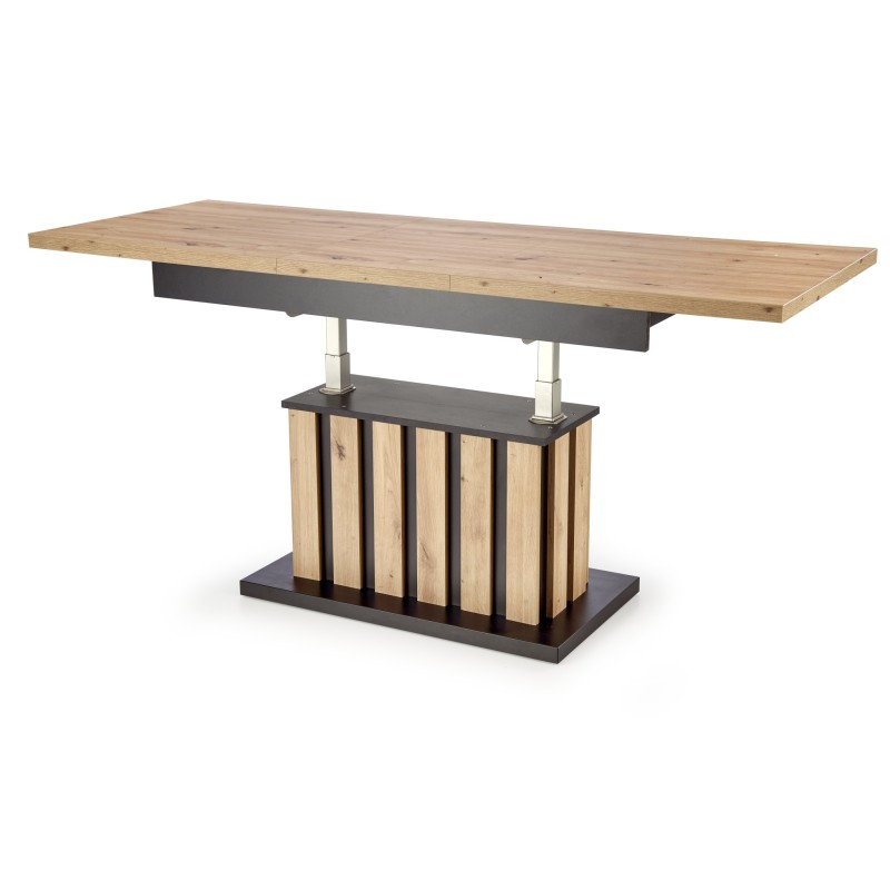 'BARETTI Artisan Oak/Black Coffee Table' 'BARETTI Artisan Oak/Black Coffee Table'