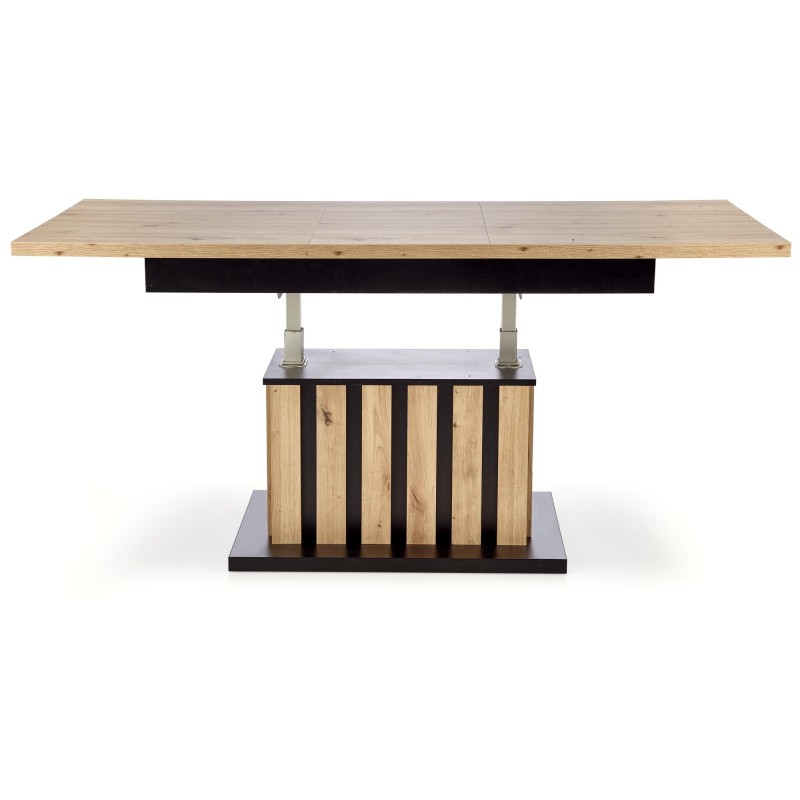 'BARETTI Artisan Oak/Black Coffee Table' 'BARETTI Artisan Oak/Black Coffee Table'