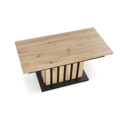 'BARETTI Artisan Oak/Black Coffee Table' 'BARETTI Artisan Oak/Black Coffee Table'