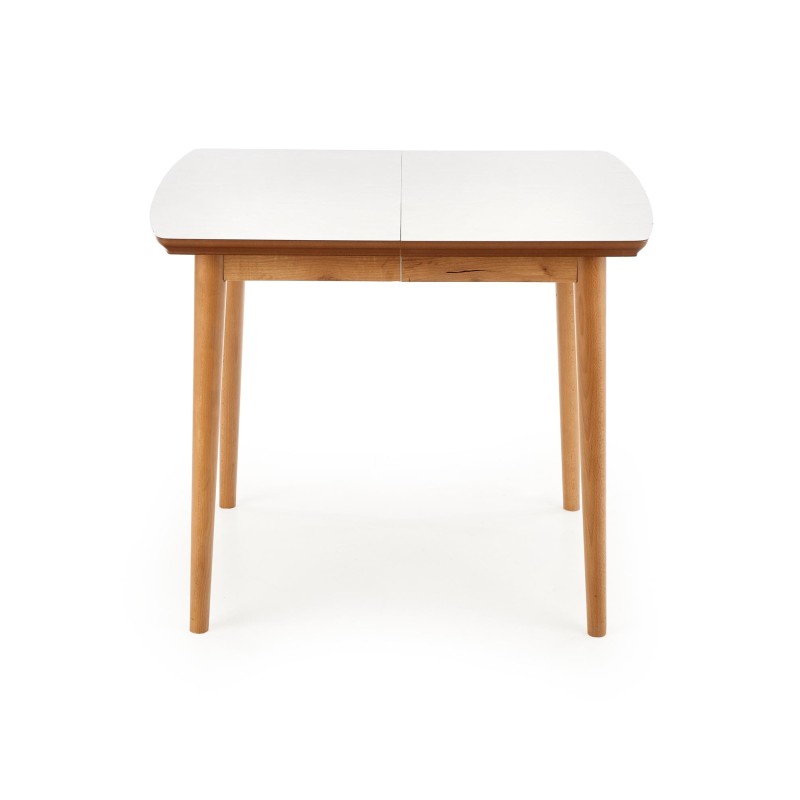 'BARRET Table with Matte White Top and Lefkas Oak Legs' 'BARRET Table with Matte White Top and Lefkas Oak Legs'