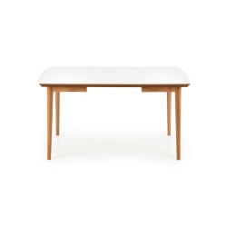 'BARRET Table with Matte White Top and Lefkas Oak Legs' 'BARRET Table with Matte White Top and Lefkas Oak Legs'