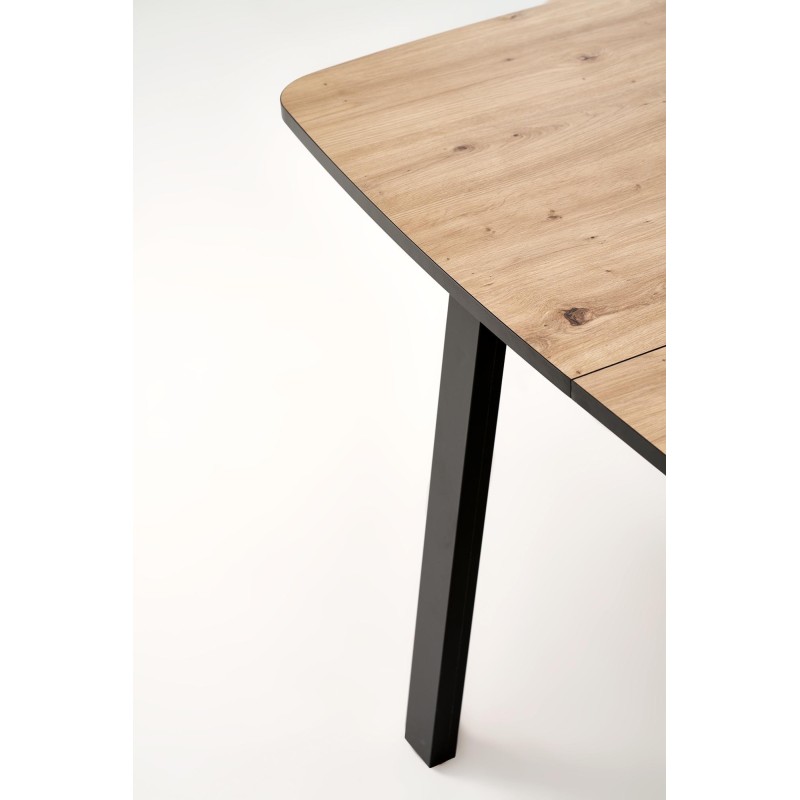 'BARRIL Extendable Table 130-170x80x72 cm Artisan Oak/Black' 'BARRIL Extendable Table 130-170x80x72 cm Artisan Oak/Black'