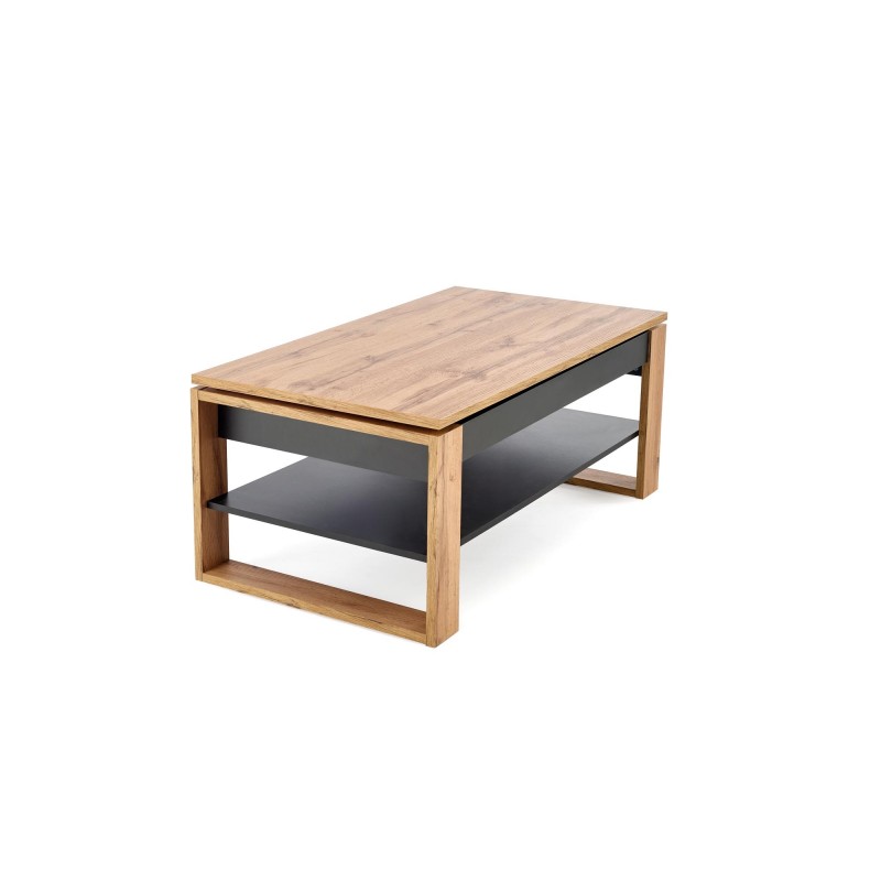 'BETTY Lift-Top Coffee Table in Artisan Oak / Black' 'BETTY Lift-Top Coffee Table in Artisan Oak / Black'