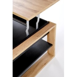 'BETTY Lift-Top Coffee Table in Artisan Oak / Black' 'BETTY Lift-Top Coffee Table in Artisan Oak / Black'
