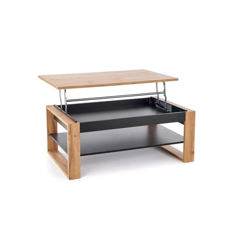 'BETTY Lift-Top Coffee Table in Artisan Oak / Black' 'BETTY Lift-Top Coffee Table in Artisan Oak / Black'