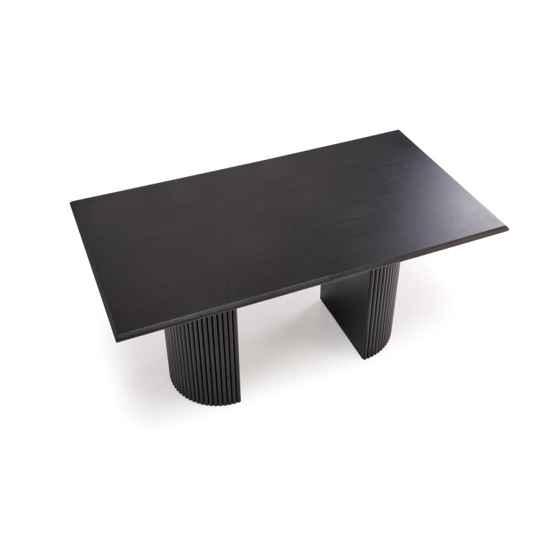 'BOLERO Extendable Table 160-250x90x78 cm Natural Oak/Black' 'BOLERO Extendable Table 160-250x90x78 cm Natural Oak/Black'