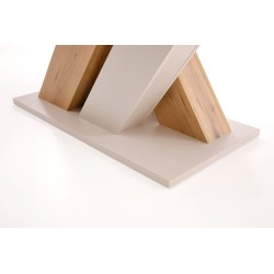 'BRANDON Extendable Table 160-200/90 cm Cashmere/Cremona Oak' 'BRANDON Extendable Table 160-200/90 cm Cashmere/Cremona Oak'