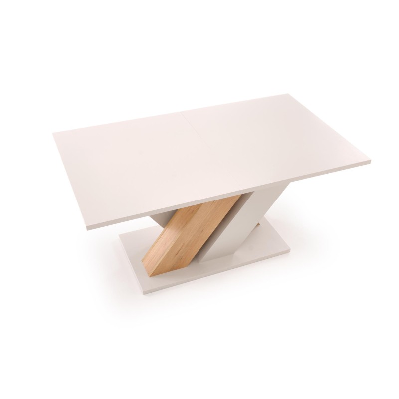 'BRANDON Extendable Table 160-200/90 cm Cashmere/Cremona Oak' 'BRANDON Extendable Table 160-200/90 cm Cashmere/Cremona Oak'