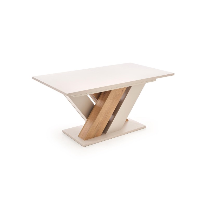 'BRANDON Extendable Table 160-200/90 cm Cashmere/Cremona Oak' 'BRANDON Extendable Table 160-200/90 cm Cashmere/Cremona Oak'