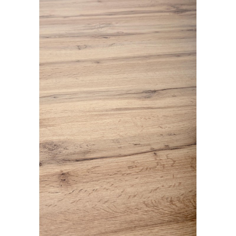 'BRANDON Extendable Table 160-200/90 cm Wotan Oak/Black' 'BRANDON Extendable Table 160-200/90 cm Wotan Oak/Black'