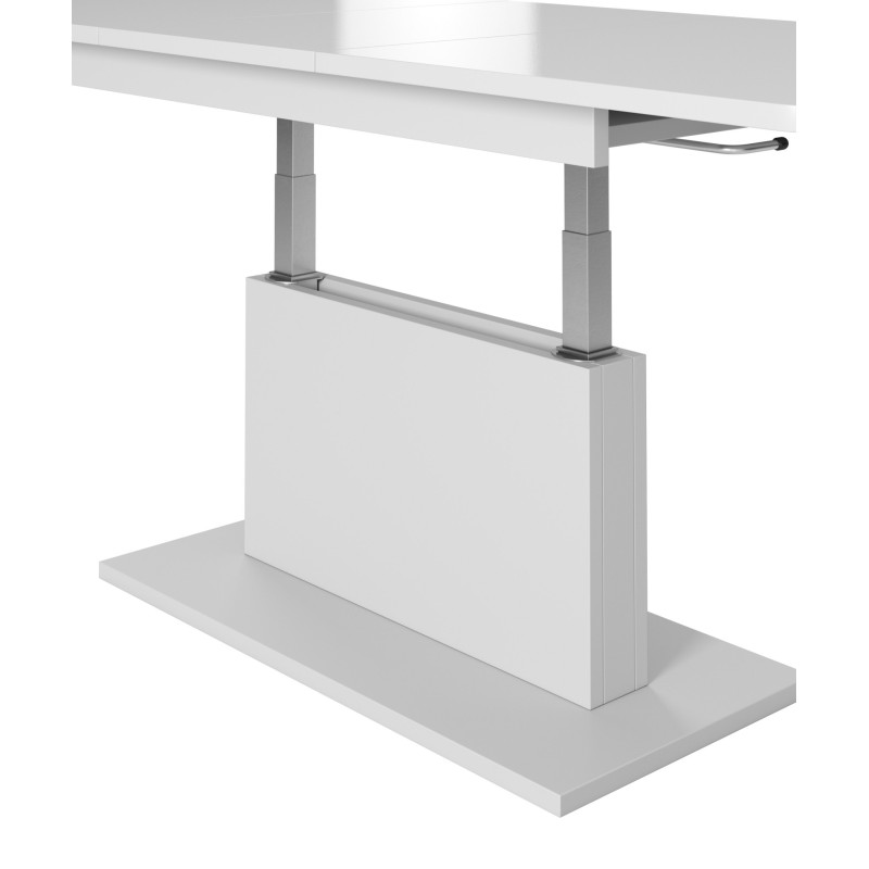 'BUSETTI Coffee Table Top: Matte White, Legs: Matte White' 'BUSETTI Coffee Table Top: Matte White, Legs: Matte White'