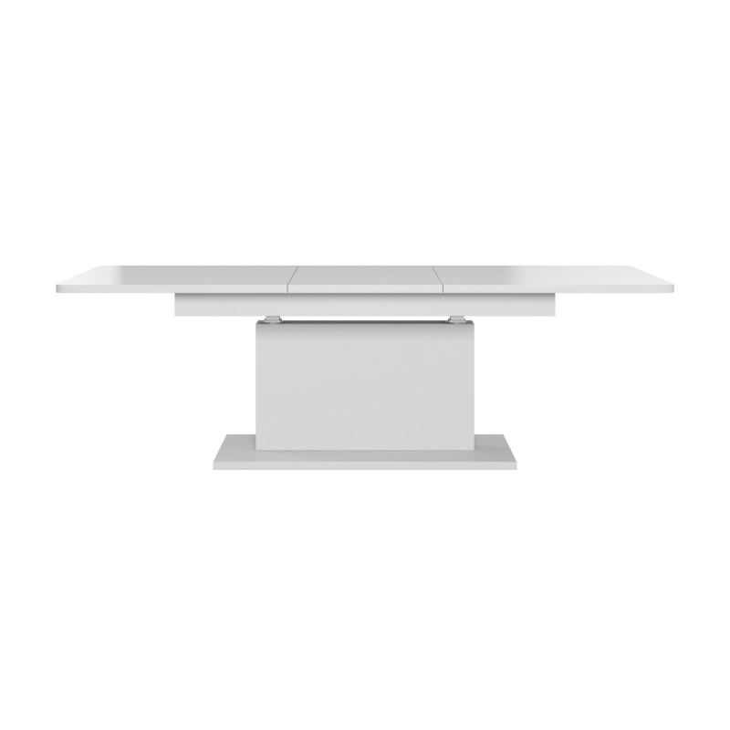 'BUSETTI Coffee Table Top: Matte White, Legs: Matte White' 'BUSETTI Coffee Table Top: Matte White, Legs: Matte White'