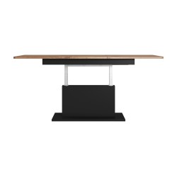 'BUSETTI Bench Top: Wotan Oak, Legs: Black Matte' 'BUSETTI Bench Top: Wotan Oak, Legs: Black Matte'