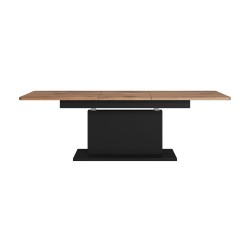 'BUSETTI Bench Top: Wotan Oak, Legs: Black Matte' 'BUSETTI Bench Top: Wotan Oak, Legs: Black Matte'
