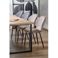 'CANDIDO Extendable Table in Wotan Oak / Black' 'CANDIDO Extendable Table in Wotan Oak / Black'