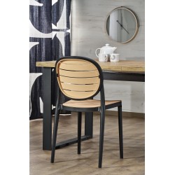 'CANDIDO Extendable Table in Wotan Oak / Black' 'CANDIDO Extendable Table in Wotan Oak / Black'