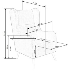 'CHESTER Beige Relaxation Armchair' 'CHESTER Beige Relaxation Armchair'