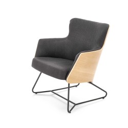 'CHILLOUT Relaxation Armchair Dark Ash / Natural Oak / Black'