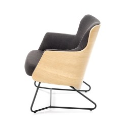 'CHILLOUT Relaxation Armchair Dark Ash / Natural Oak / Black' 'CHILLOUT Relaxation Armchair Dark Ash / Natural Oak / Black'