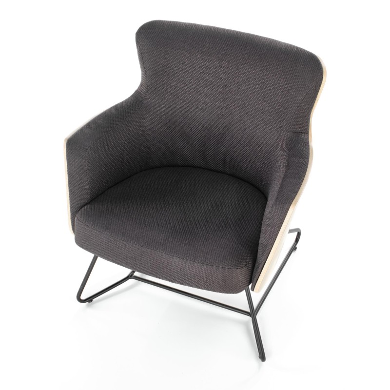 'CHILLOUT Relaxation Armchair Dark Ash / Natural Oak / Black' 'CHILLOUT Relaxation Armchair Dark Ash / Natural Oak / Black'