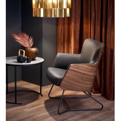 'CHILLOUT Relaxation Armchair Dark Ash / American Walnut / Black'