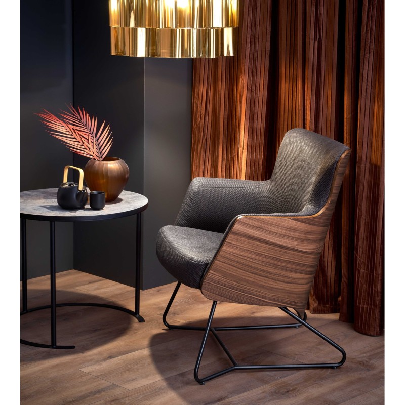 CHILLOUT fotel wypoczynkowy ciemny popiel / orzech amerykański/ czarny (1p 1szt) CHILLOUT fotel wypoczynkowy ciemny popiel / orzech amerykański/ czarny (1p 1szt)