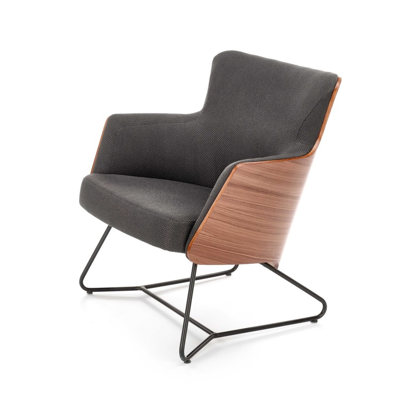 'CHILLOUT Relaxation Armchair Dark Ash / American Walnut / Black' 'CHILLOUT Relaxation Armchair Dark Ash / American Walnut / Black'