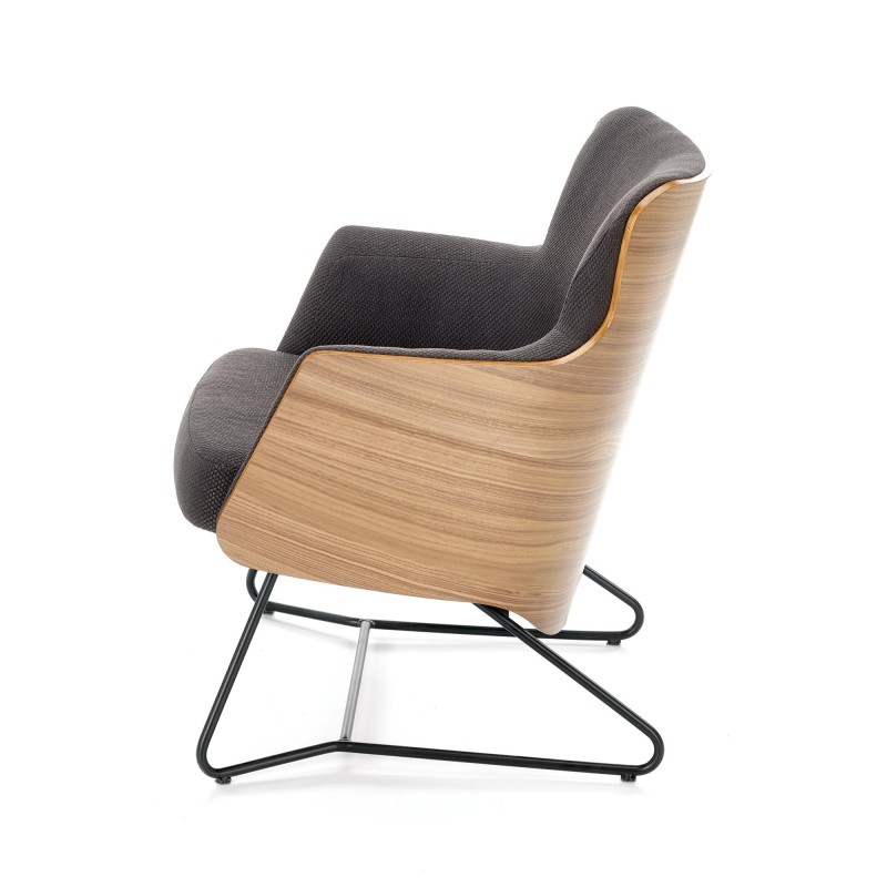 'CHILLOUT Relaxation Armchair Dark Ash / American Walnut / Black' 'CHILLOUT Relaxation Armchair Dark Ash / American Walnut / Black'