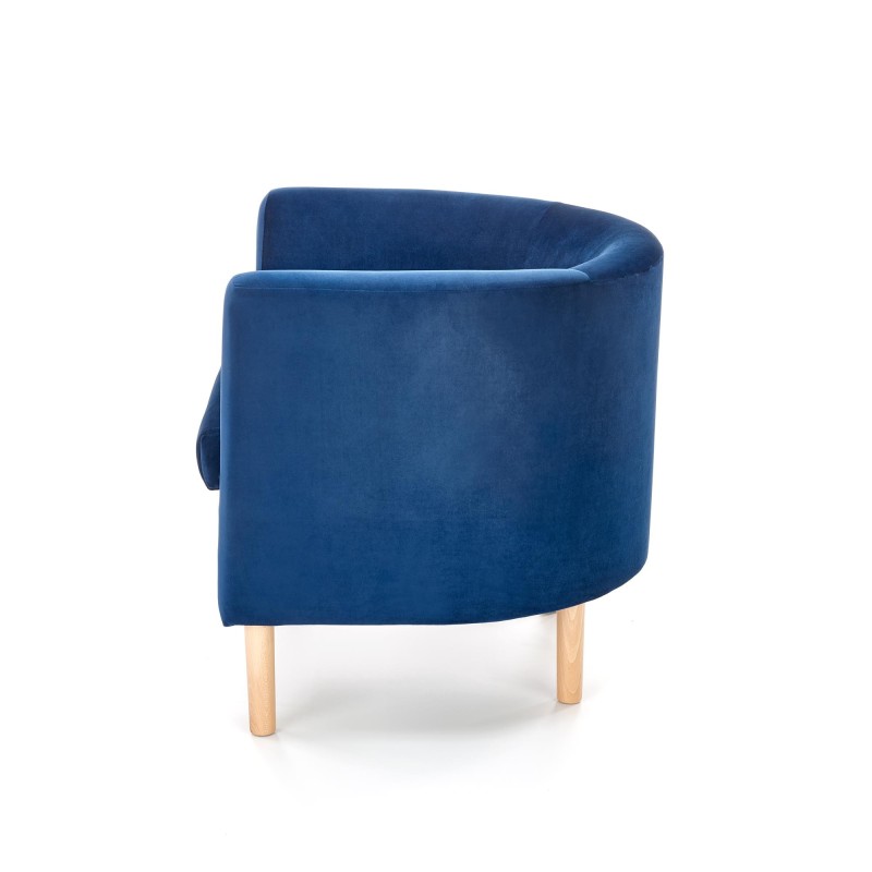'CLUBBY 2 Navy / Natural Relaxation Armchair' 'CLUBBY 2 Navy / Natural Relaxation Armchair'