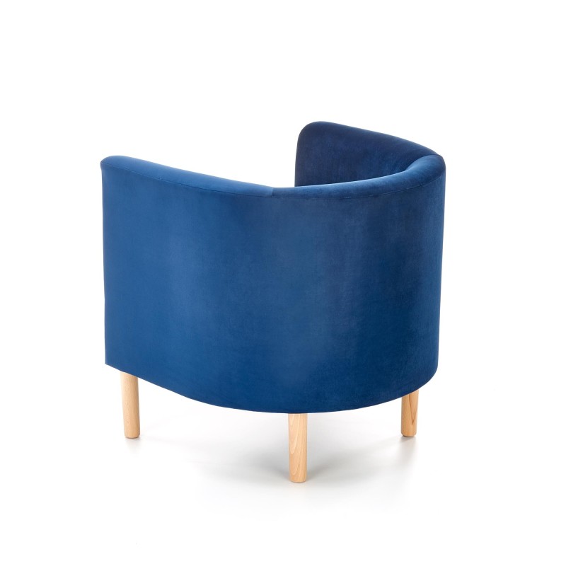 'CLUBBY 2 Navy / Natural Relaxation Armchair' 'CLUBBY 2 Navy / Natural Relaxation Armchair'