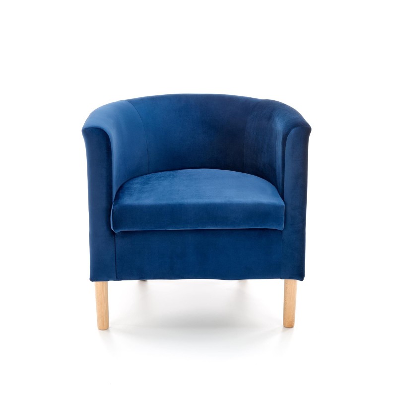 'CLUBBY 2 Navy / Natural Relaxation Armchair' 'CLUBBY 2 Navy / Natural Relaxation Armchair'