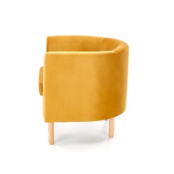 'CLUBBY 2 Mustard/Natural Relaxation Armchair' 'CLUBBY 2 Mustard/Natural Relaxation Armchair'