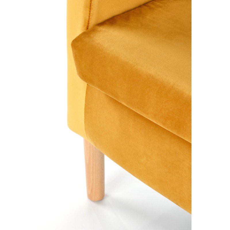 'CLUBBY 2 Mustard/Natural Relaxation Armchair' 'CLUBBY 2 Mustard/Natural Relaxation Armchair'
