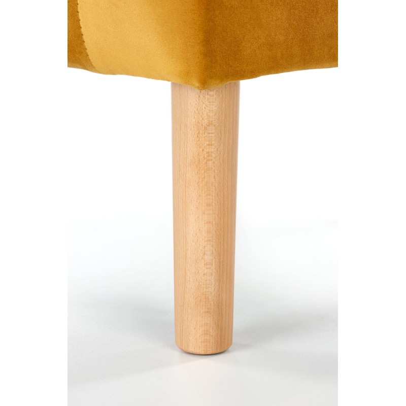'CLUBBY 2 Mustard/Natural Relaxation Armchair' 'CLUBBY 2 Mustard/Natural Relaxation Armchair'